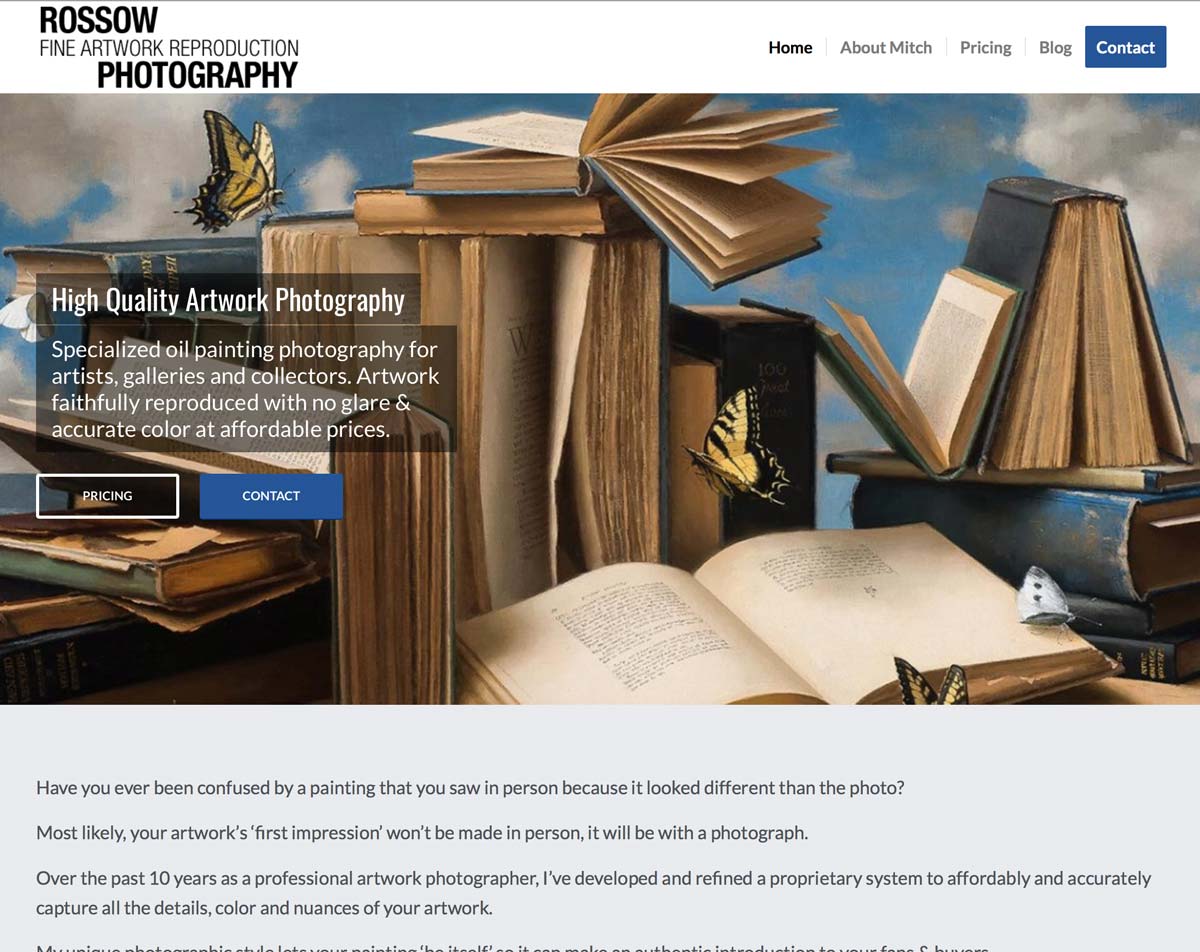 WordPress Website for Small Business Photographer