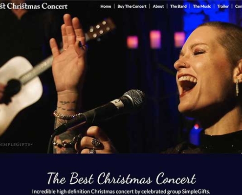 Musician Website design for Best Christmas Concert